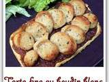 Tarte fine au boudin blanc