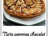 Tarte pommes chocolat