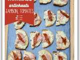 Tartinade artichauts, jambon et tomates séchées