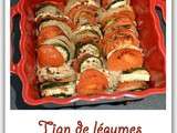 Tian de légumes aux chèvres