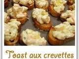 Toasts aux crevettes à la mangue