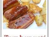 Travers de porc au miel