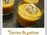 Verrine de potiron et sa coquille st Jacques