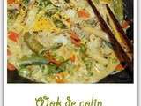 Wok de colin aux légumes croquants (spécial nouvel an chinois)