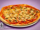 Pizza Reine (jambon, champignons et mozzarella)