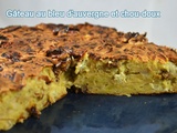 Gâteau au bleu d’Auvergne et au chou doux