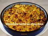 Moussaka serbe au chou-doux