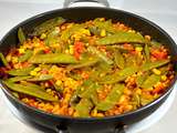 Paella végan et légère aux légumes