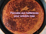 Pancake aux betteraves pour octobre rose