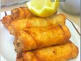 Bricks aux crevettes et aux poivrons