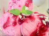 Glace framboise/ cerises