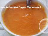 Créme de Carottes au Curry et lait de Coco ( leger Thermomix )