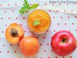 Compote abricot, pomme et basilic