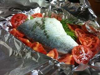 Dorade en papillote aux herbes fraiches et au citron