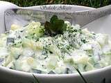 Salade allegee - concombre & fenouil et menthe au fromage blanc 0%