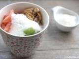 Alpro Soya - 365 breakfast a year! Krisprolls, lait nature, pamplemousse rose & kiwi