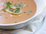 Bisque de homard au cerfeuil tubéreux