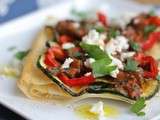Brickzetta courgettes - sauce tomate & persil - feta