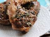 Côtes d'agneau marinées au vinaigre balsamique & sésame