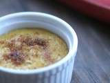 Crème brûlée à la rhubarbe