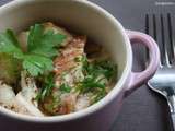 Mini-cocotte - gratin de poireau & lapin à la moutarde