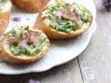 Petits pains à la ciboulette & jambon Ganda 12 mois