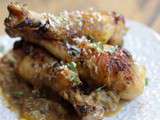 Pilons de poulet sauce aubergine-courgette