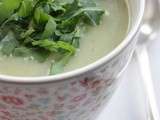 Potage de salade iceberg, coppa & roquette... ou l'art d'accommoder une salade défraîchie