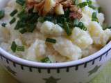 Purée de pommes de terre, ricotta & châtaignes grillées