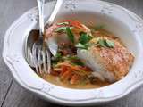 Skrei aux légumes et curry rouge