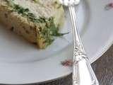 Terrine de lotte & de crevettes grises, pesto doux de persil plat