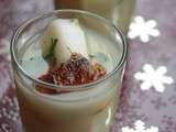 Velouté de topinambours & calamar à l'ail