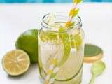 Detox Water : citron vert, pomme granny