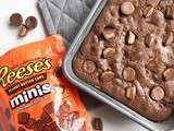 Brownie fondant aux minis reese’s (chocolat / beurre de cacahuète)