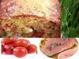 Cake salé et jambon aux herbes, schiscetta, lunch box (Italie)