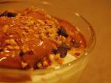 Crème dessert chocolat - vanille aux noix de pécan grillées (Brésil)