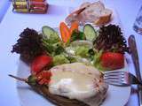 D'aubergines farcies aux oignons, tomates et pignon de pin - vegan - (Turquie)