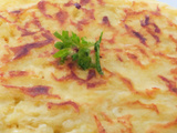 Patatnik , râpé de pommes de terre aux oeufs et au fromage (recette bulgare)