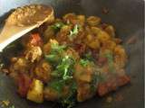 Pommes de terre épicées, sautées comme à Bombay (Inde) - vegan - sans gluten