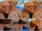 Muffins chocolat-noix de coco, sans farine, sans beurre