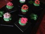Muffins en fleurs