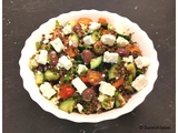 Salade de lentilles à la grecque - Recette en vidéo