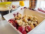 Crumble de cerises et fruits secs