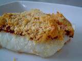 Dos de cabillaud et crumble de tomates séchées