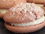 Macarons chocolat – noix de coco