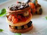 Mille-feuilles de légumes et tapenade