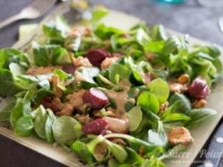Salade au foie gras et gesier de canard