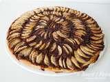 Tarte fine au pommes et frangipane chocolat
