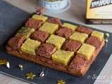 Tarte mosaïque mangue-passion chocolat