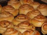 Brioches suédoises moelleuses ,brioches kanelbullar